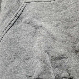 Hvy Sweatshirt Hoodie "Get Over It" *gc, pilly, rubs, clumpy/rough inside lining