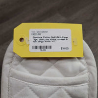Cotton Quilt Girth Cover *vgc, clean, mnr stains, creases & hair, dingy
