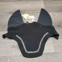 Closed Knit Ear Bonnet Fly Veil, Soundproof Ears *vgc, mnr hair, faded inside
