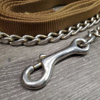 Flat Nylon Web Lead Shank, 31" Nose Chain *vgc, clean, rubs, frays, stiff
