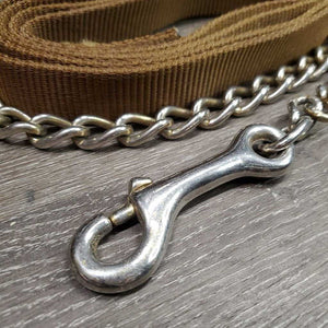 Flat Nylon Web Lead Shank, 31" Nose Chain *vgc, clean, rubs, frays, stiff