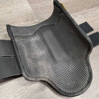 Hvy Closed Boots, velcro *vgc, clean, mnr hair, dirt & rubs