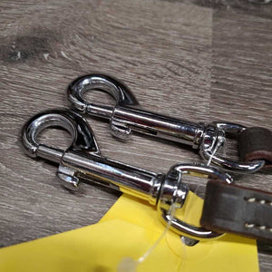 2 Piece Adjustable Leather Running Martingale Attachment, snaps *xc/like new