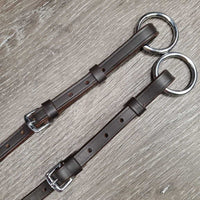2 Piece Adjustable Leather Running Martingale Attachment, snaps *xc/like new
