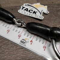 Locking Thick Rubber Loose Ring Snaffle Bit *fair, clean, chewed, lg rip/hole, residue, slices/cracks

