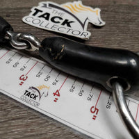 Locking Thick Rubber Loose Ring Snaffle Bit *fair, clean, chewed, lg rip/hole, residue, slices/cracks
