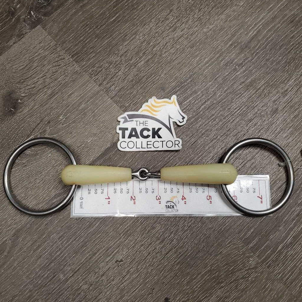 Loose Ring Snaffle Bit *gc, chewed, mnr rough edges, clean, mnr stains