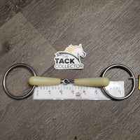 Loose Ring Snaffle Bit *gc, chewed, mnr rough edges, clean, mnr stains
