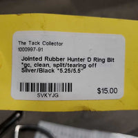 Jointed Rubber Hunter D Ring Bit *gc, clean, split/tearing off
