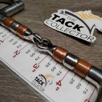 D Ring Copper Roller Snaffle Bit *vgc/gc, clean, chewed rollers, mnr residue & scuffs
