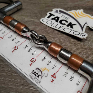 D Ring Copper Roller Snaffle Bit *vgc/gc, clean, chewed rollers, mnr residue & scuffs