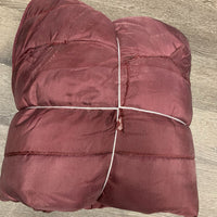Quilt Stable Blanket, 2 legs *gc, dirt, hair, repairs, snags, rubs, mnr threads, slices, cracks