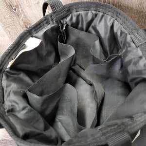 Padded Nylon Grooming Bag *gc, dirt, frayed divider edges, threads, pulled inner stitching
