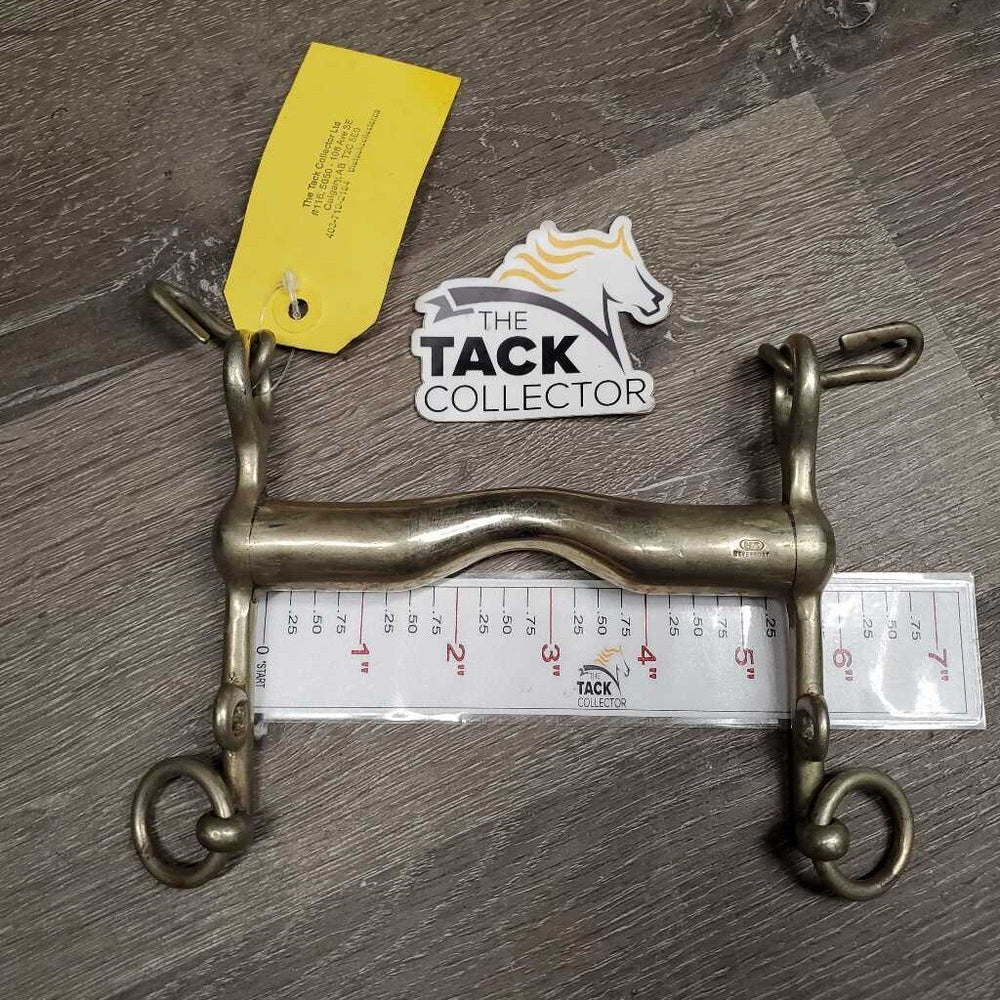 Thick Hvy Low Port Weymouth Bit, 2 Hooks *vgc/xc, clean, 0 chain, mnr scratches, scuffs & stain, older