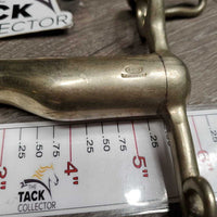 Thick Hvy Low Port Weymouth Bit, 2 Hooks *vgc/xc, clean, 0 chain, mnr scratches, scuffs & stain, older