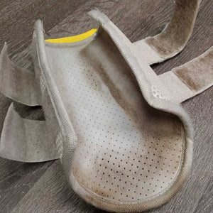 Pr Neoprene Closed Front Boots, velcro *gc/fair, hairy, clean, dingy, stains, discolored, hairy velcro, rubs, snags, v.pilly