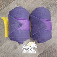 2 Soft Stretchy Cotton Leg Wraps *vgc, clean, mnr torn end, hair & rubs