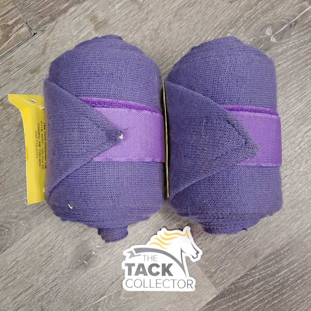 2 Soft Stretchy Cotton Leg Wraps *vgc, clean, mnr torn end, hair & rubs