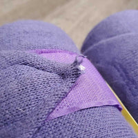 2 Soft Stretchy Cotton Leg Wraps *vgc, clean, mnr torn end, hair & rubs
