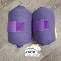 2 Soft Stretchy Cotton Leg Wraps *vgc, clean, mnr torn end, hair & rubs