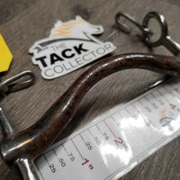 Tongue Relief Low?Med Port Fixed Weymouth Bit, chain *gc/vgc, clean, rust, stains, residue
