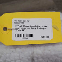 2 Thick Fleece Leg Quilts *xc/like new, clean, mnr hairy & clumpy
