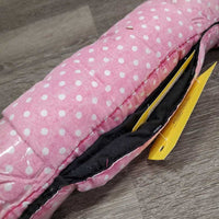 Pr Pillow Leg Quilts *gc, clean, v.faded, rubs

