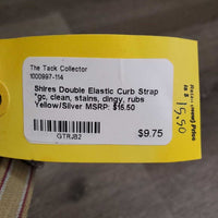 Double Elastic Curb Strap *gc, clean, stains, dingy, rubs
