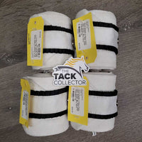 4 Fleece Polos, Satin, Ruffles *gc, clean, dingy, hairy, clumpy, hairy velcro
