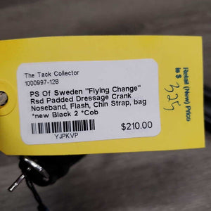 "Flying Change" Rsd Padded Dressage Crank Noseband, Flash, Chin Strap, bag *new