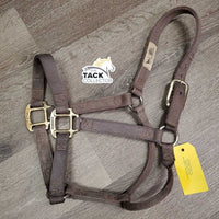 Thick Nylon Halter *gc, clean, rubs, stains, faded, frayed holes
