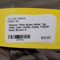 Thick Nylon Halter *gc, clean, rubs, stains, faded, frayed holes

