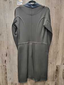 Dressage Shadbelly, Leather Panels, micro suede Collar *gc, tight button holes, dirty?dusty, older