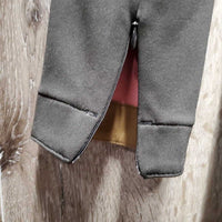 Dressage Shadbelly, Leather Panels, micro suede Collar *gc, tight button holes, dirty?dusty, older