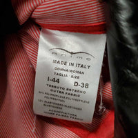 Dressage Shadbelly, Leather Panels, micro suede Collar *gc, tight button holes, dirty?dusty, older
