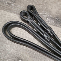 Pr Flat Leather Curb Reins, tag *new
