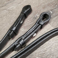 Pr Flat Leather Curb Reins, tag *new