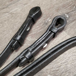 Pr Flat Leather Curb Reins, tag *new