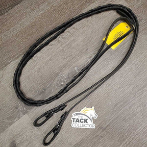 Soft Narrow Leather Braided Reins *vgc/gc, clean, dirt residue, creases