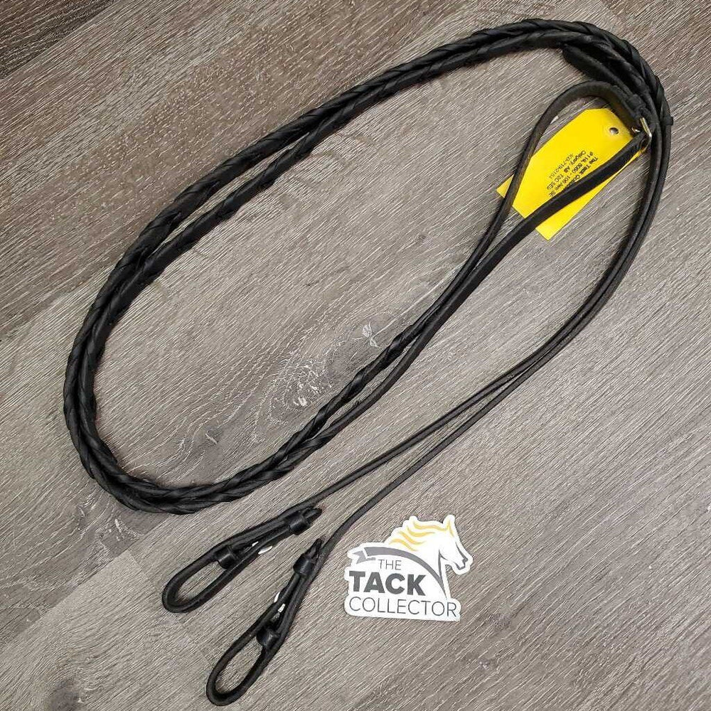 Soft Narrow Leather Braided Reins *vgc/gc, clean, dirt residue, creases