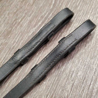 Soft Narrow Leather Braided Reins *vgc/gc, clean, dirt residue, creases