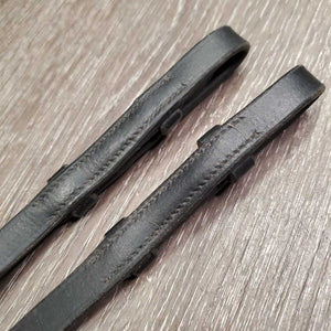 Soft Narrow Leather Braided Reins *vgc/gc, clean, dirt residue, creases