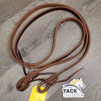 Harness Leather Barrel - Roper Loop Reins, laces, loop ends *xc/like new, clean, mnr scrapes

