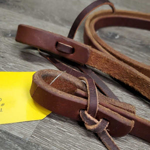 Harness Leather Barrel - Roper Loop Reins, laces, loop ends *xc/like new, clean, mnr scrapes