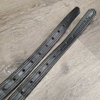 Pr Synthetic Stirrup Leathers *gc/fair, rubs, stains, chipped/holey edges