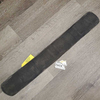 Nylon Web Dressage Girth, velcro neoprene liner, 2x els *gc, clean, dirty edges, residue, hairy, frayed tag