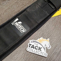 Nylon Web Dressage Girth, velcro neoprene liner, 2x els *vgc, clean, dirty edges, residue, hairy, frayed tag

