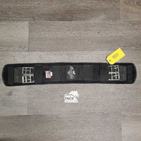 Nylon Web & Neoprene Velcro Liner, 2x els *vgc, hairy, clean, edge stains, creases, rubs

