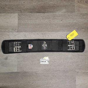 Nylon Web & Neoprene Velcro Liner, 2x els *vgc, hairy, clean, edge stains, creases, rubs