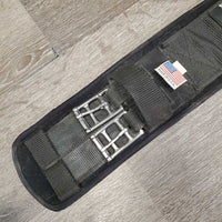 Nylon Web & Neoprene Velcro Liner, 2x els *vgc, hairy, clean, edge stains, creases, rubs
